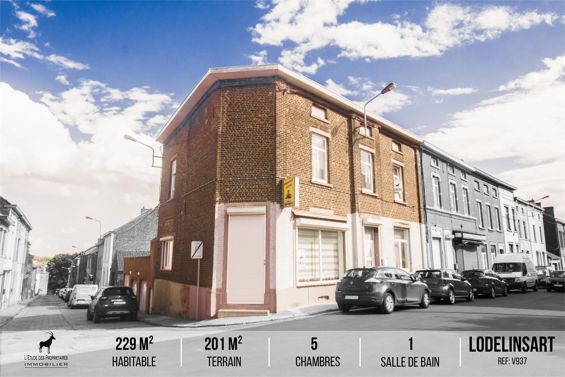 Huis te koop in Lodelinsart (6042) — 199 000 € — 5 slpk. — 229 m²  | L'Étude des Propriétaires