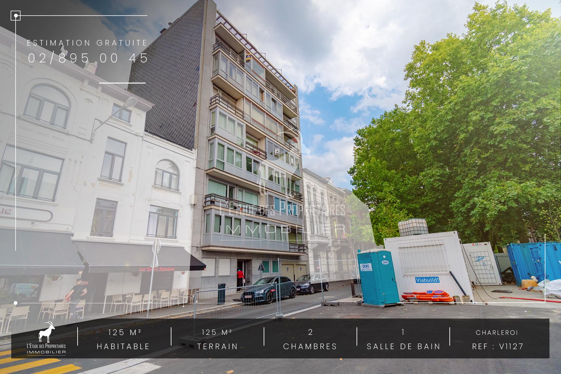 Appartement te koop in Charleroi (6000) — 149 999 € — 2 slpk. — 125 m²  | L'Étude des Propriétaires