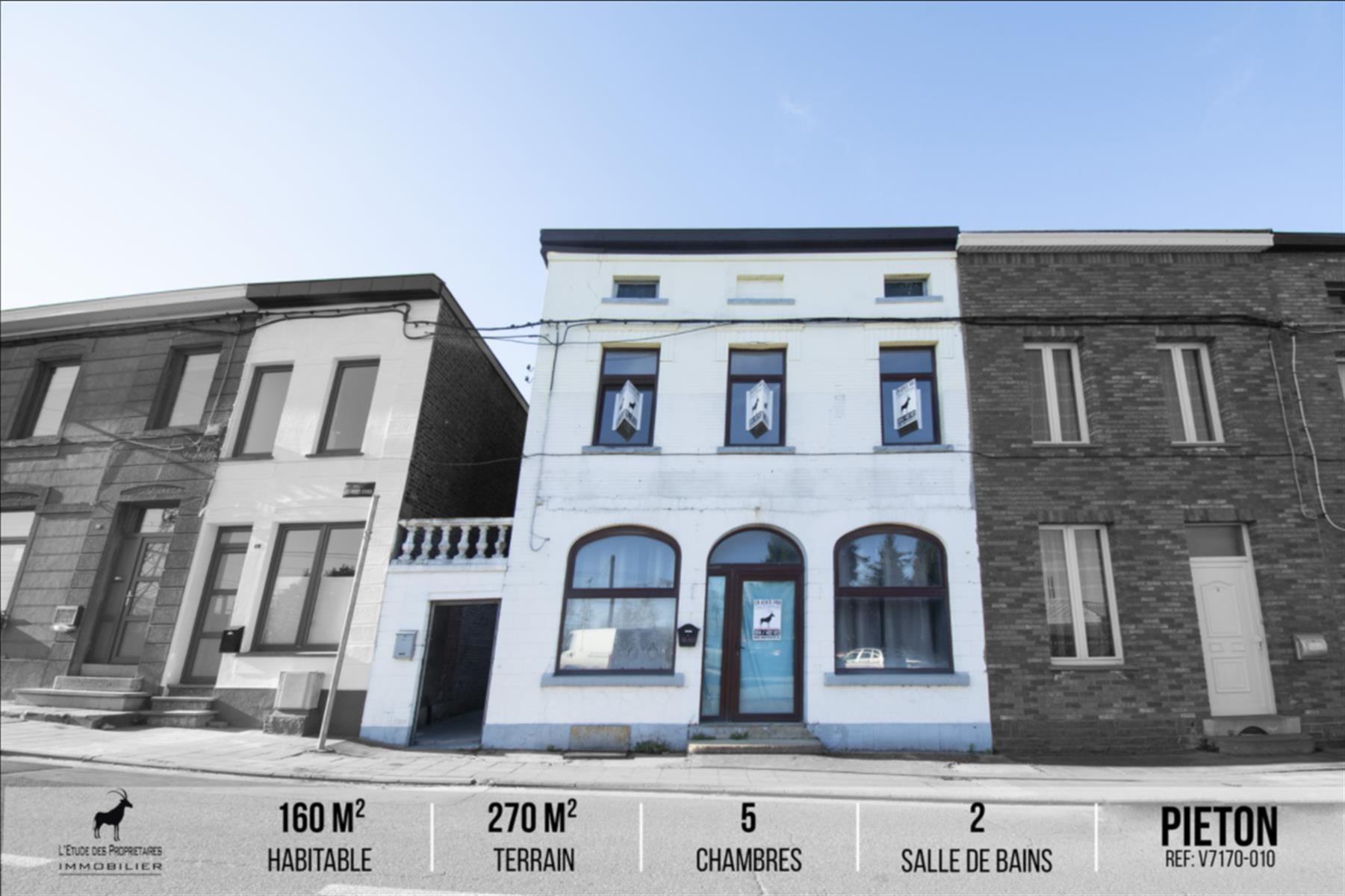 Maison à vendre à Pieton (7160) — 129 000 € — 5 ch. — 160 m²  | L'Étude des Propriétaires