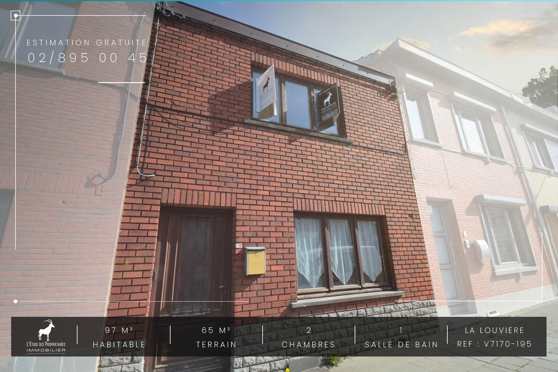 Huis te koop in La louviere (7100) — 79 999 € — 2 slpk. — 99 m²  | L'Étude des Propriétaires