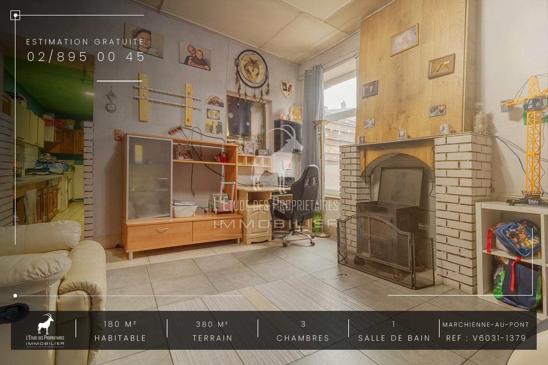 Huis te koop in Marchienne-Au-Pont (6030) — 199 999 € — 3 slpk. — 180 m²  | L'Étude des Propriétaires