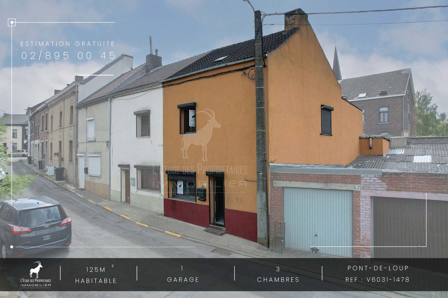 Maison à vendre à Pont-de-Loup (6250) — 125 999 € — 3 ch. — 100 m²  | L'Étude des Propriétaires