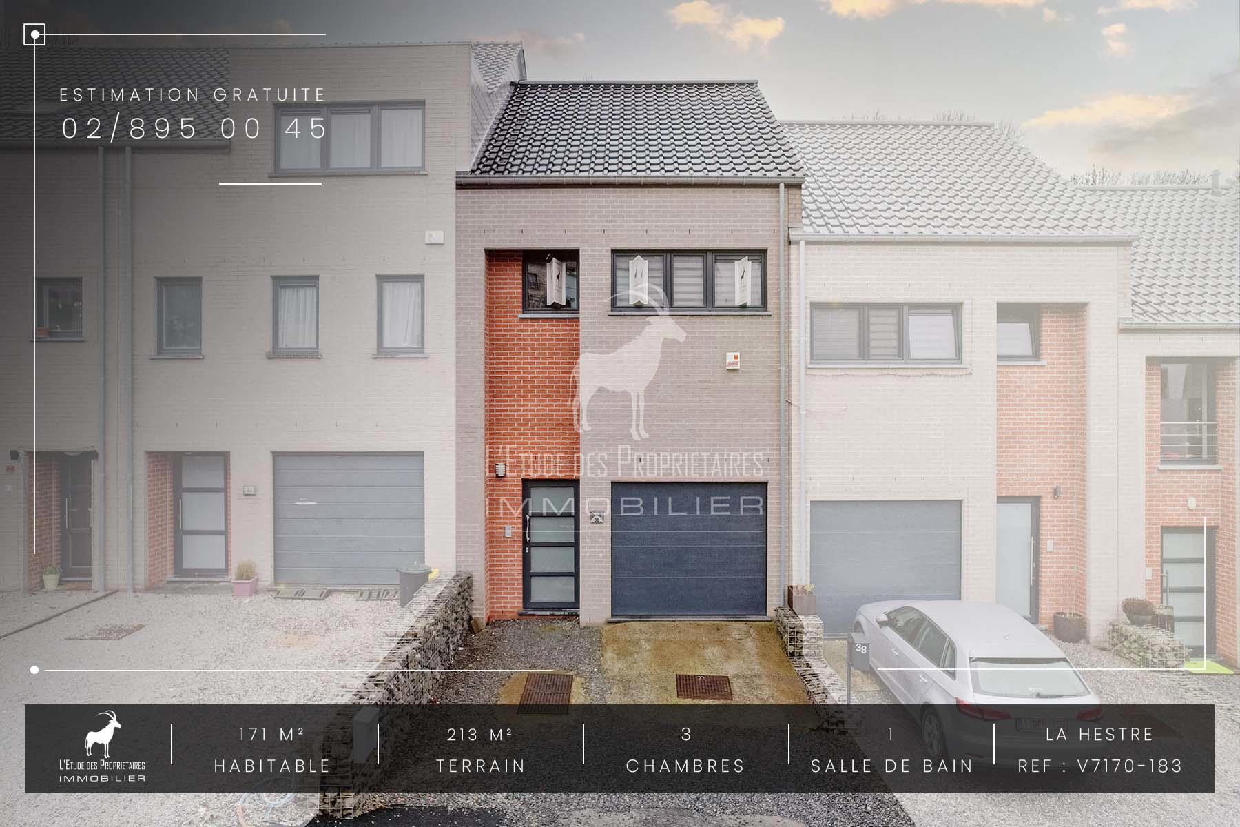 Huis te koop in La hestre (7170) — 239 000 € — 3 slpk. — 171 m²  | L'Étude des Propriétaires
