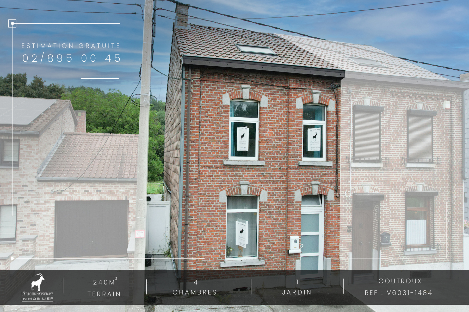 Huis te koop in Goutroux (6030) — 229 999 € — 4 slpk. — 240 m²  | L'Étude des Propriétaires