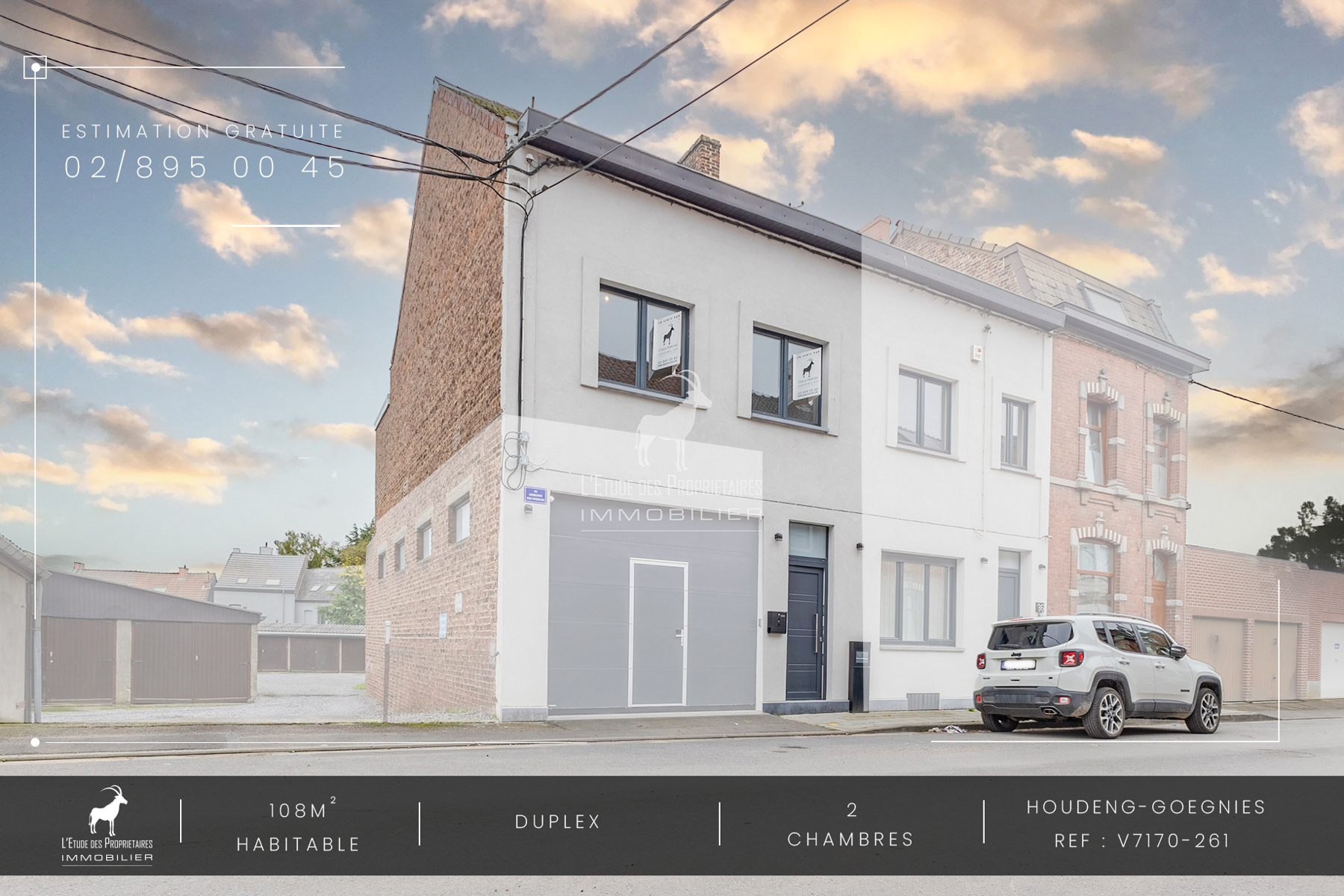 Appartement te koop in Houdeng-Goegnies (7110) — 129 000 € — 2 slpk. — 108 m²  | L'Étude des Propriétaires