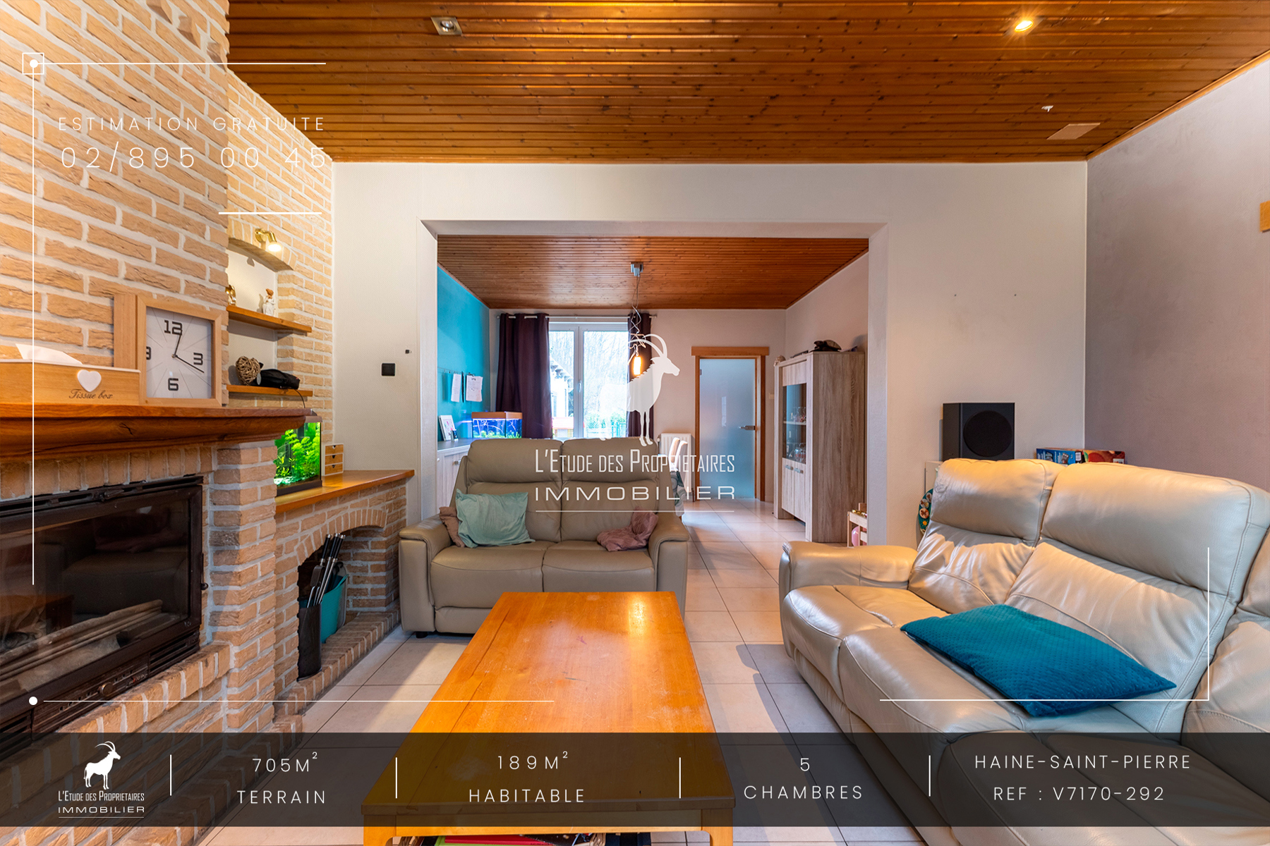 Huis te koop in Haine-Saint-Pierre (7100) — 249 999 € — 5 slpk. — 189 m²  | L'Étude des Propriétaires