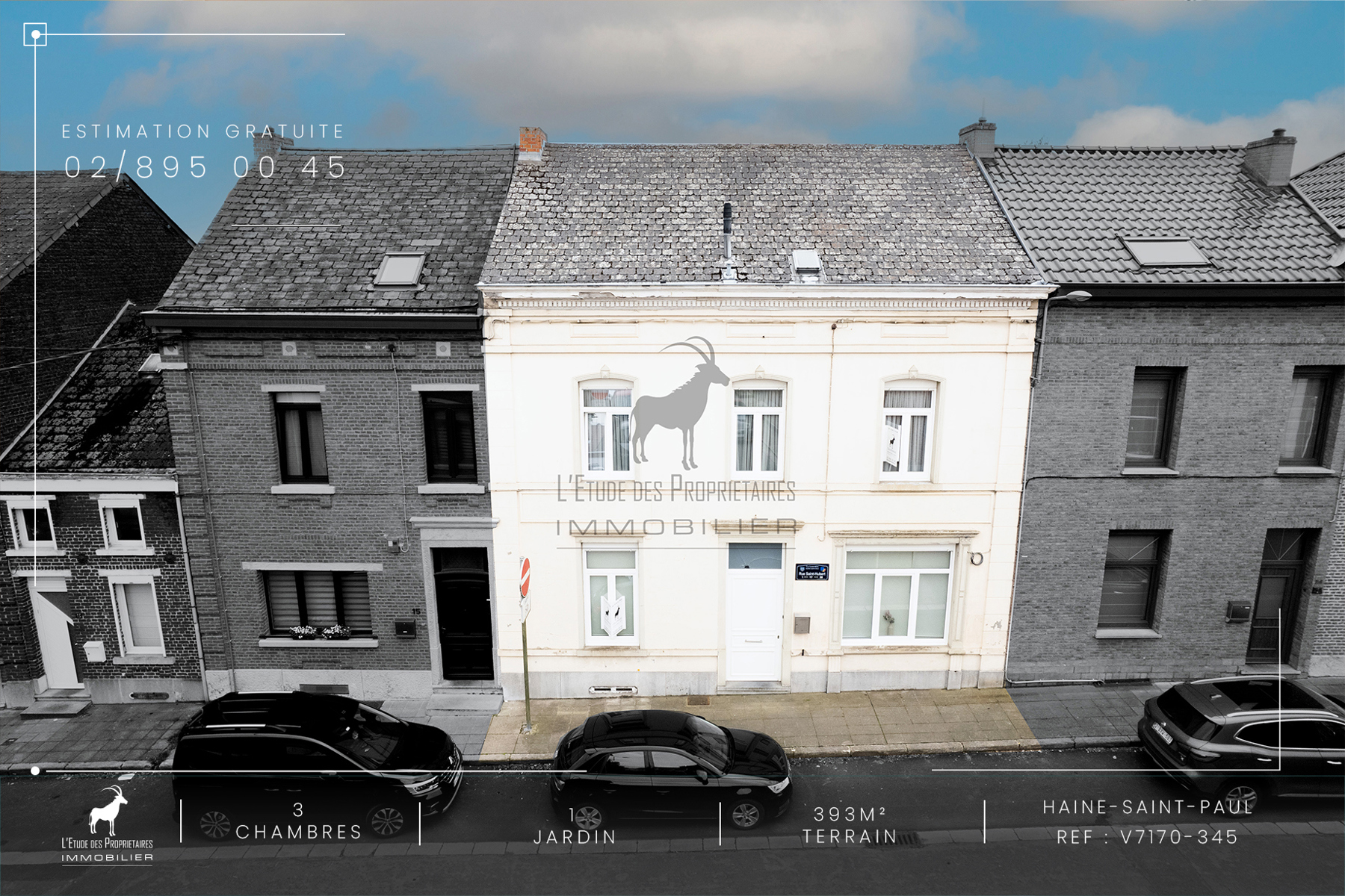 Huis te koop in Haine-Saint-Paul (7100) — 219 000 € — 3 slpk. — 186 m²  | L'Étude des Propriétaires