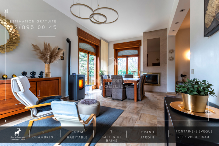SUPERBE maison 6 chambres avec grand jardin et garage