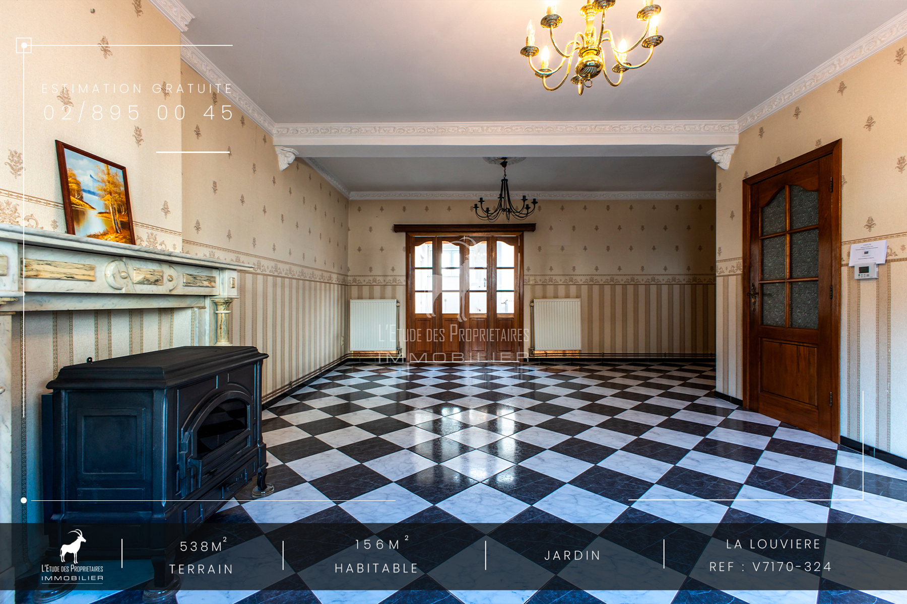 Huis te koop in Haine-Saint-Pierre (7100) — 179 999 € — 3 slpk. — 156 m²  | L'Étude des Propriétaires