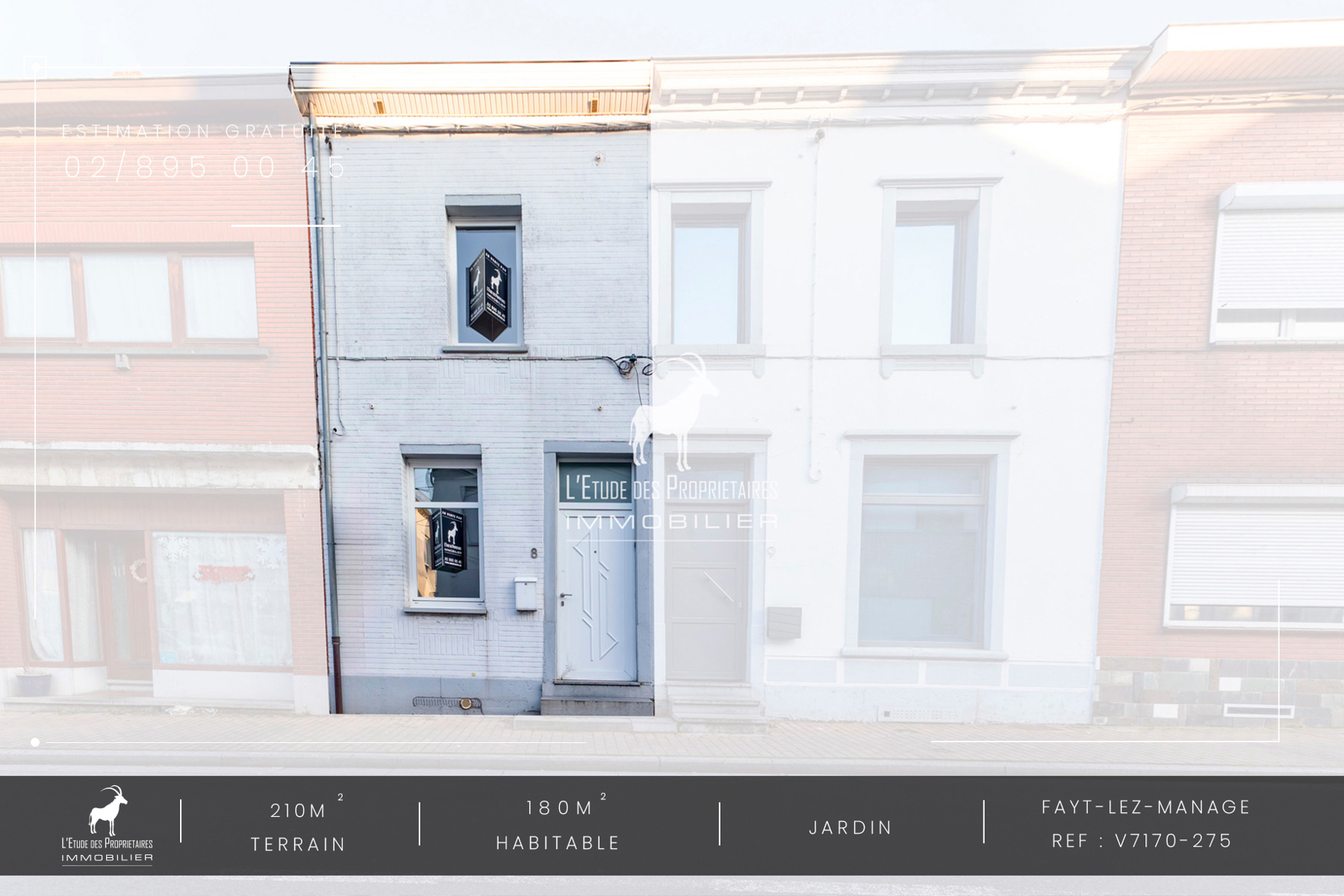 Huis te koop in Fayt-lez-Manage (7170) — 174 999 € — 3 slpk. — 180 m²  | L'Étude des Propriétaires