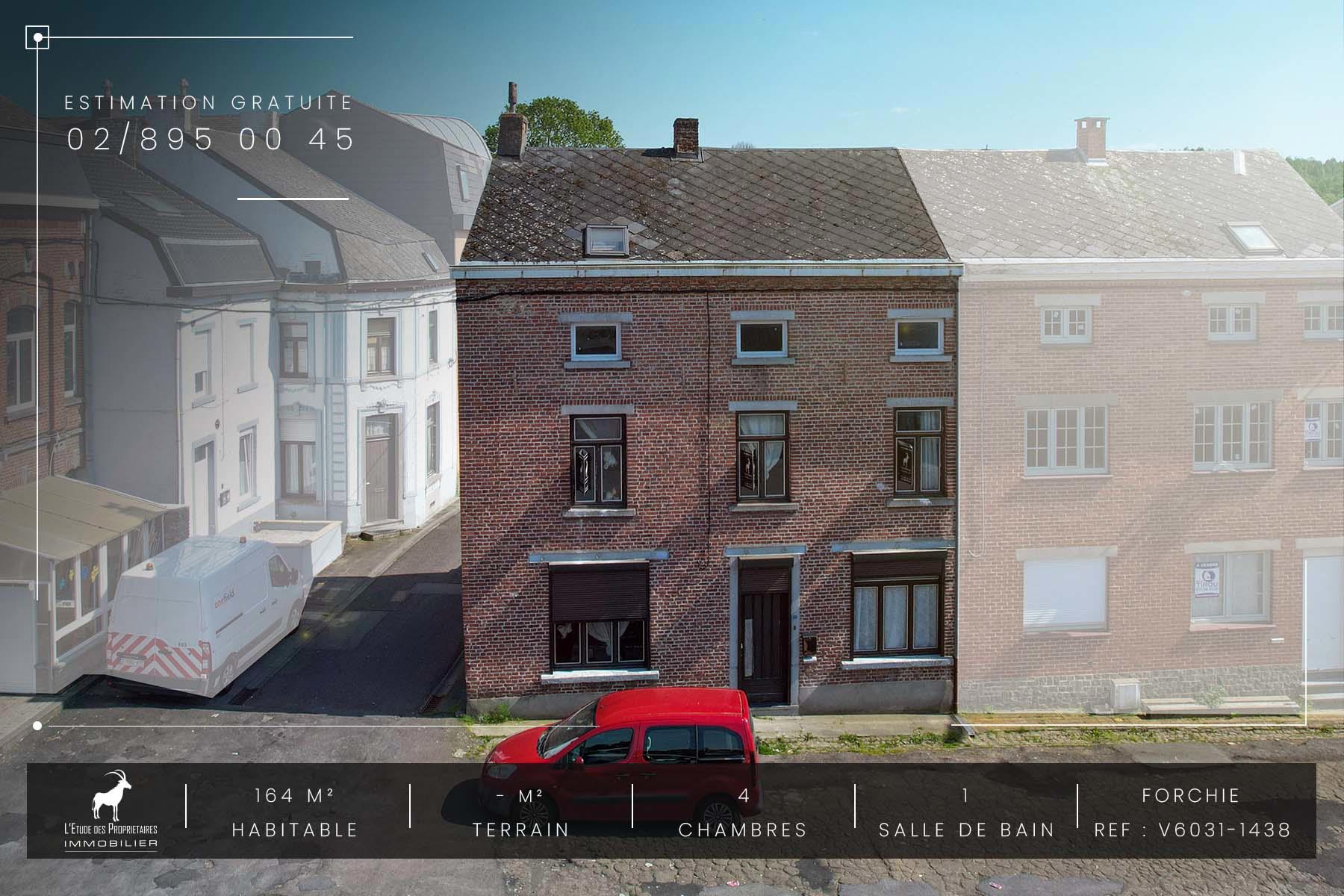 Maison à vendre à Forchies-la-Marche (6141) — 139 999 € — 4 ch. — 164 m²  | L'Étude des Propriétaires