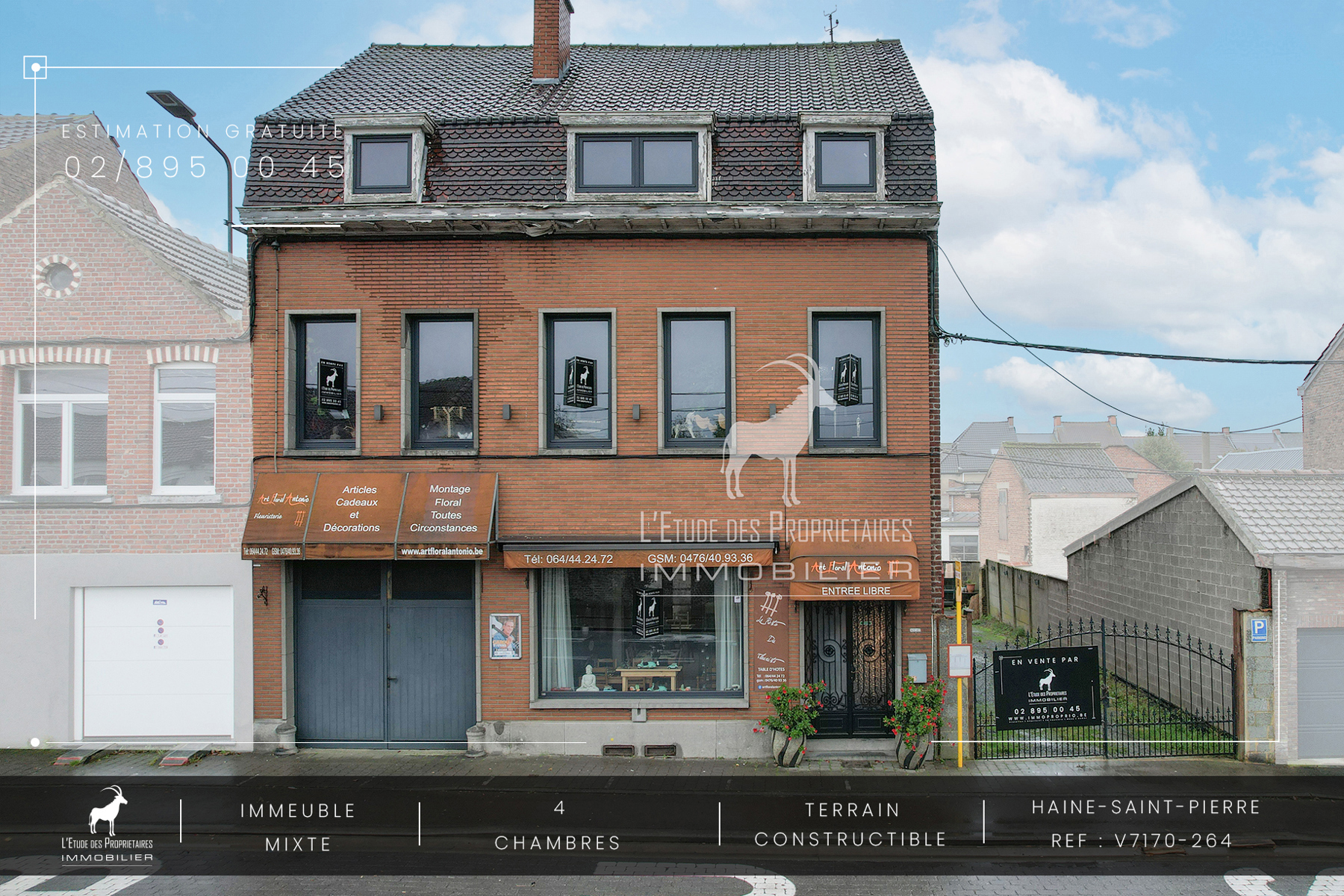 Maison à vendre à Haine-Saint-Pierre (7100) — 199 999 € — 4 ch. — 152 m²  | L'Étude des Propriétaires