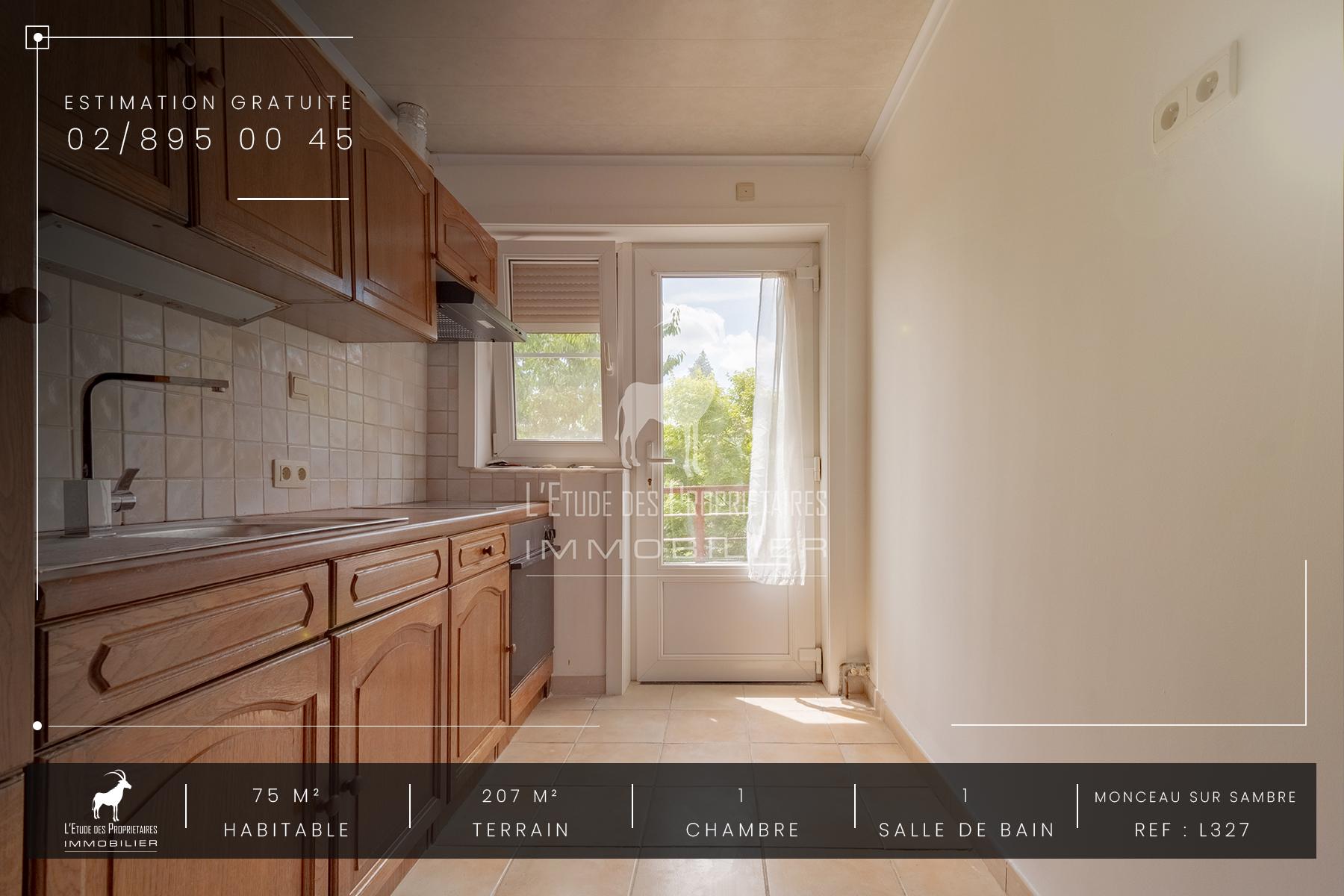 Appartement à louer à Monceau-sur-Sambre (6031) — 550 €/mois — 1 ch. — 110 m²  | L'Étude des Propriétaires