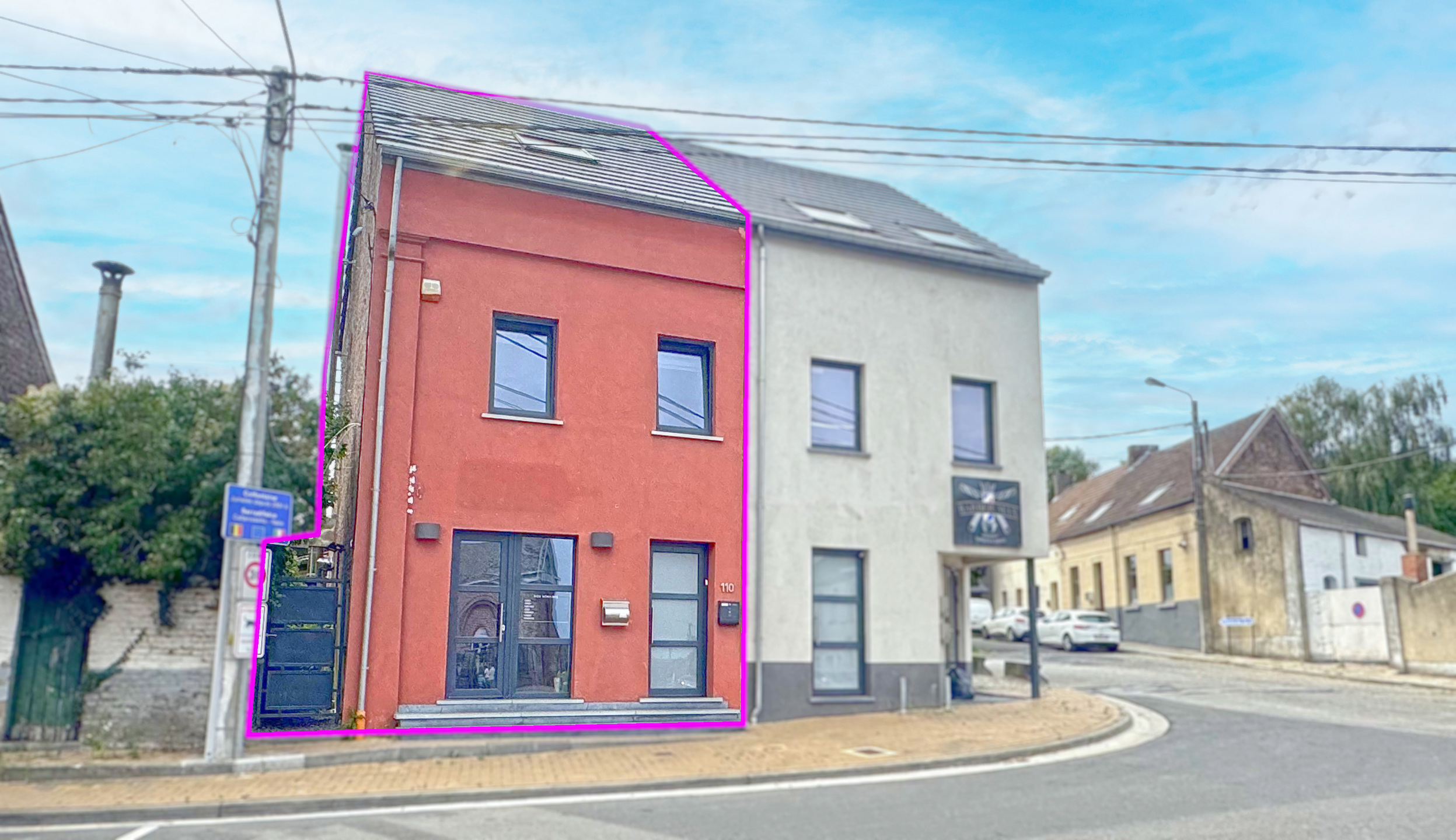 Rez commercial, appartement 2 chambres avec jardin