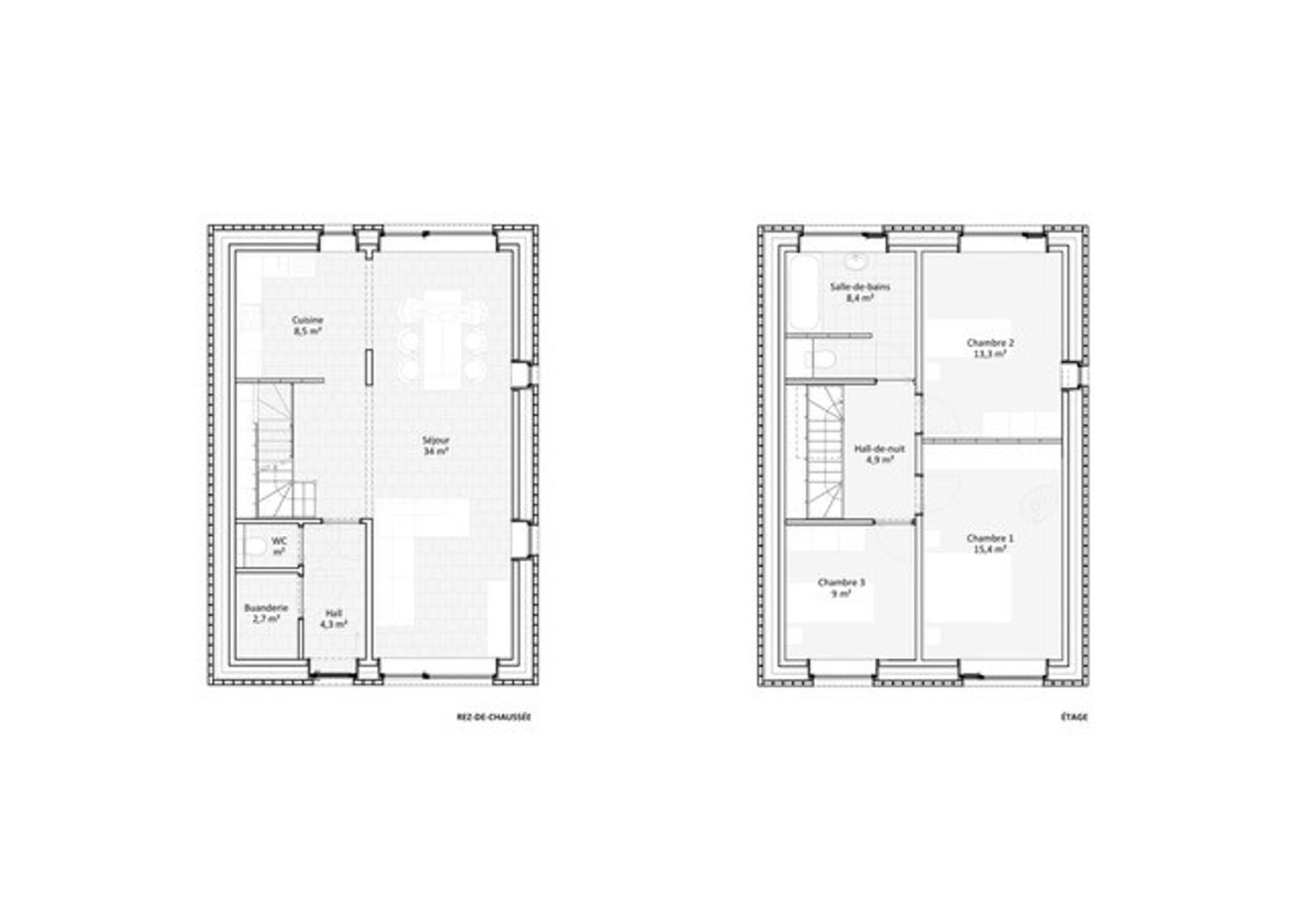 22 Maisons gros œuvre fermé, situées dans un clos résidentiel dans la campagne de Néchin  