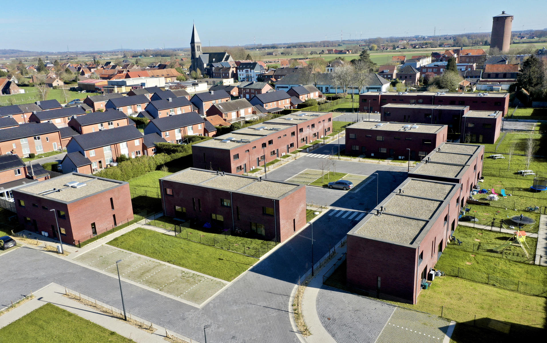 22 Maisons gros œuvre fermé, situées dans un clos résidentiel dans la campagne de Néchin  