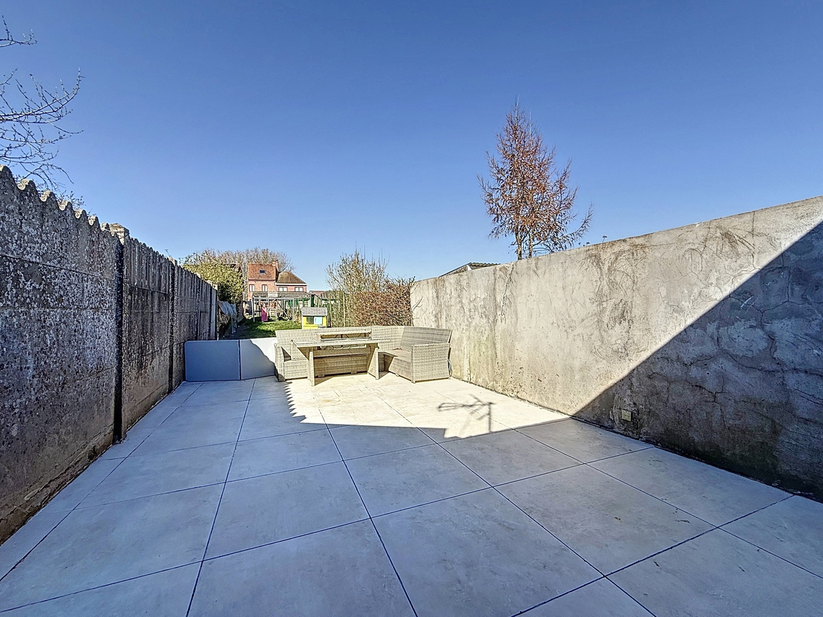 Maison mitoyenne 3 chambres avec jardin et garage à Herseaux