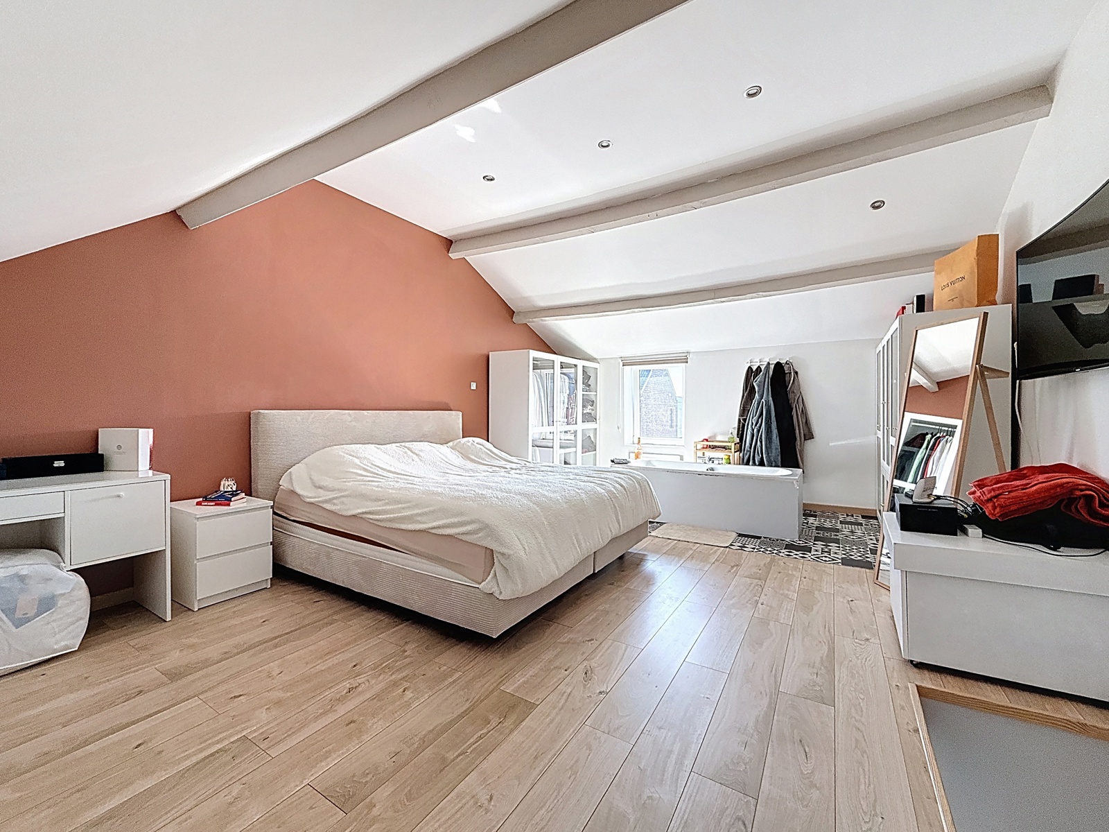 Maison mitoyenne 3 chambres avec jardin et garage à Herseaux