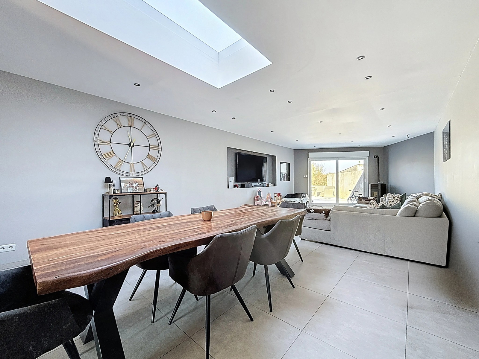 Maison mitoyenne 3 chambres avec jardin et garage à Herseaux