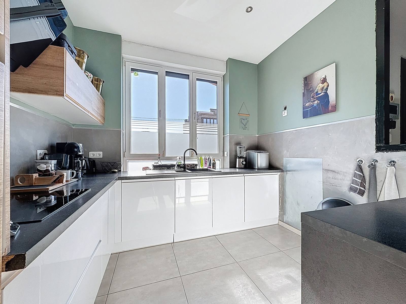 Maison mitoyenne 3 chambres avec jardin et garage à Herseaux