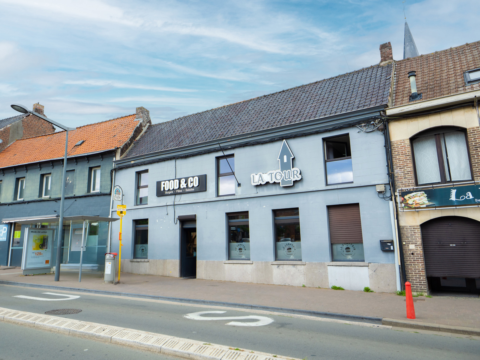 Pas-de-porte – Snack/Restaurant réputé à Dottignies – 