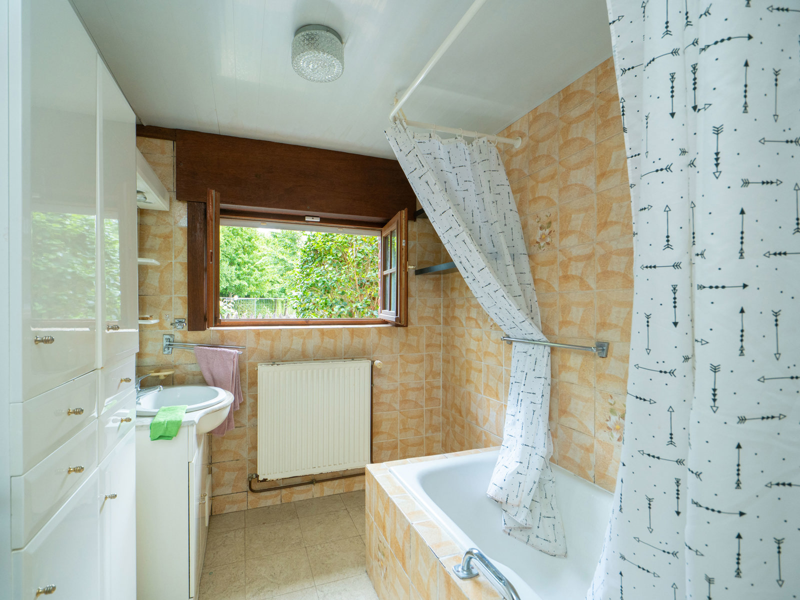 Maison de style cottage à la campagne