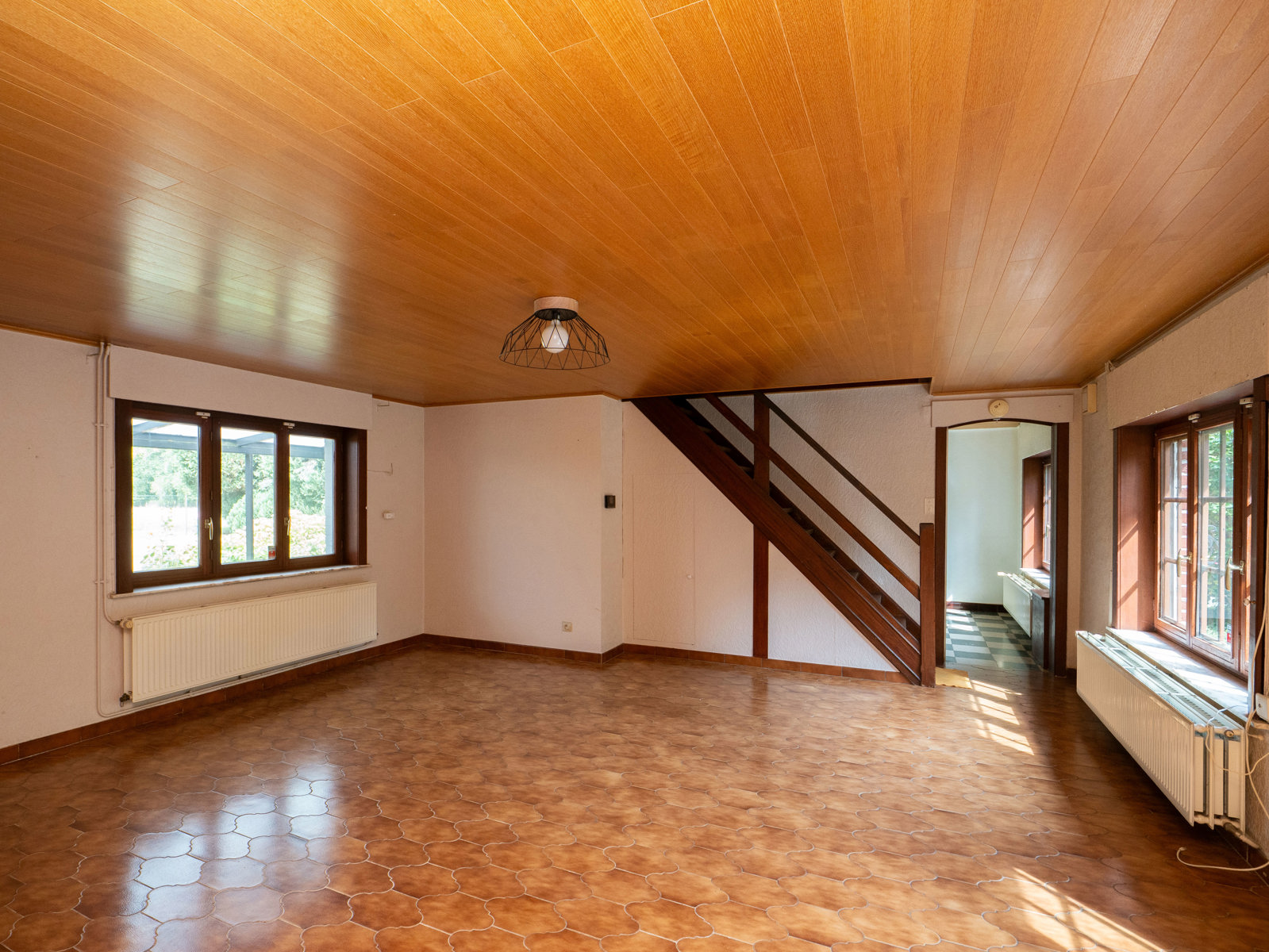 Maison de style cottage à la campagne