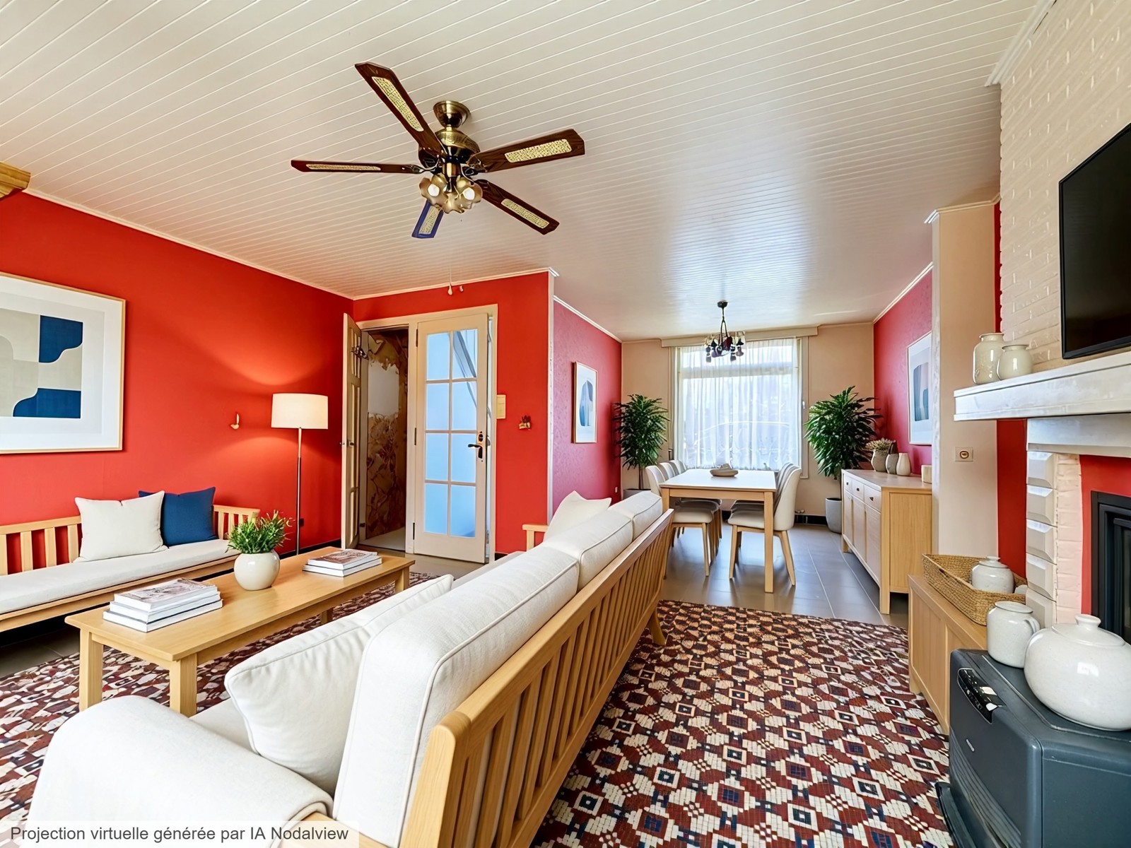 Maison mitoyenne 3 chambres et jardin à Leers-Nord