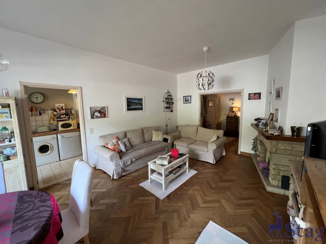 Lumineux appartement 1 chambre, cour, garage et cave