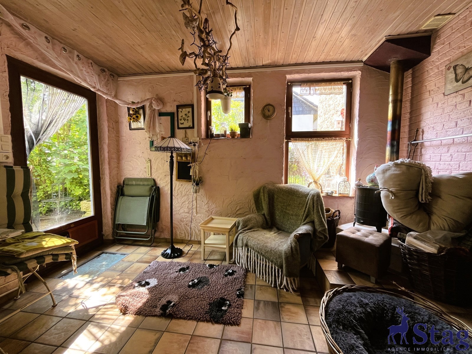 Maison de caractère sur terrain de 18ares avec 5 chambres
