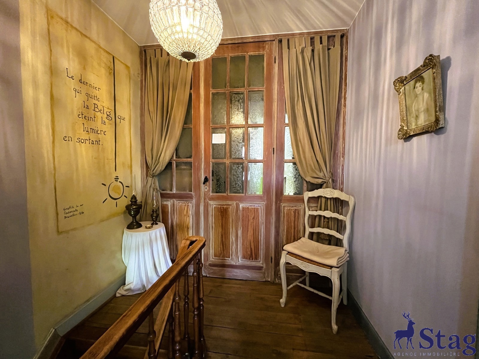 Maison de caractère sur terrain de 18ares avec 5 chambres