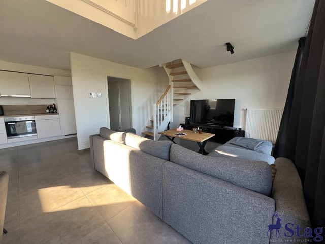 Duplex 3 chambres, bureau, terrasse, box garage et parking