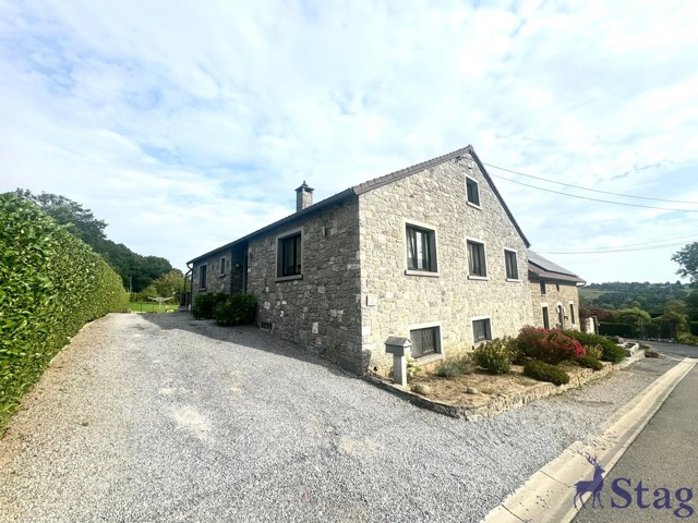 Maison en pierre, 3 chambres, 2 sdb, caves et garages