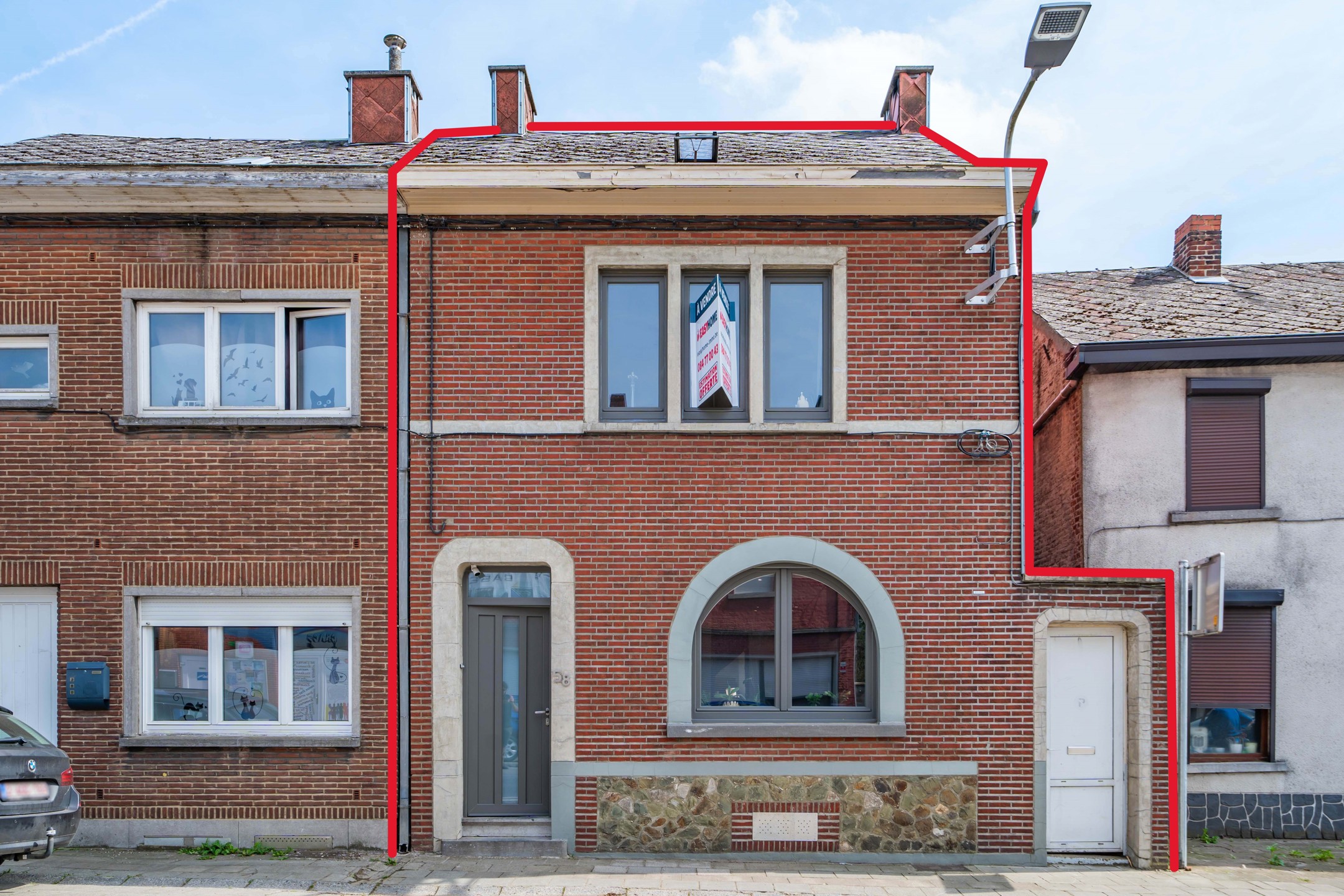Photo maison 3façades 3 chambres et passage latéral 