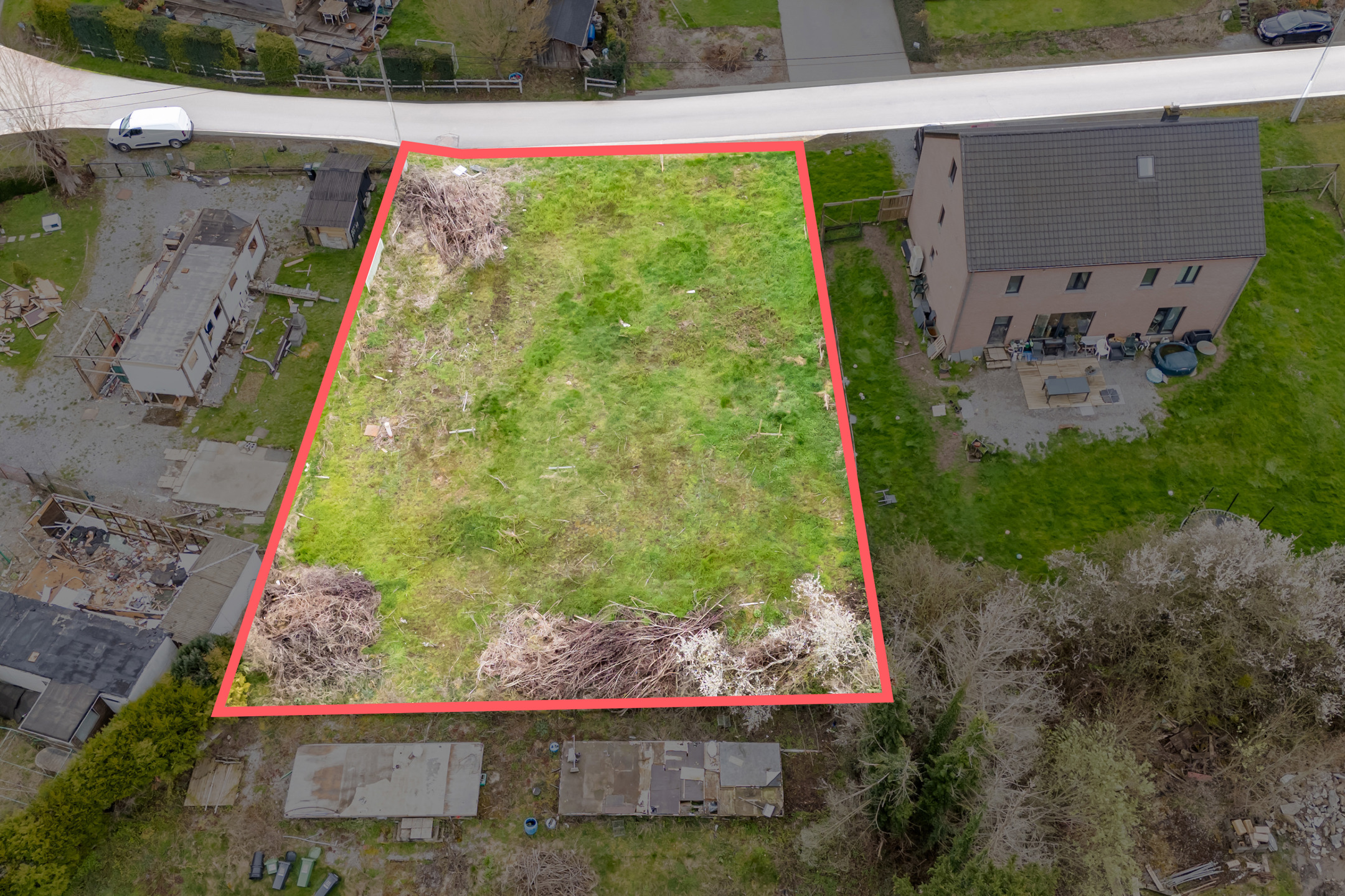 Photo terrain Terrain 938 m² avec projet approuvé – Aywaille 