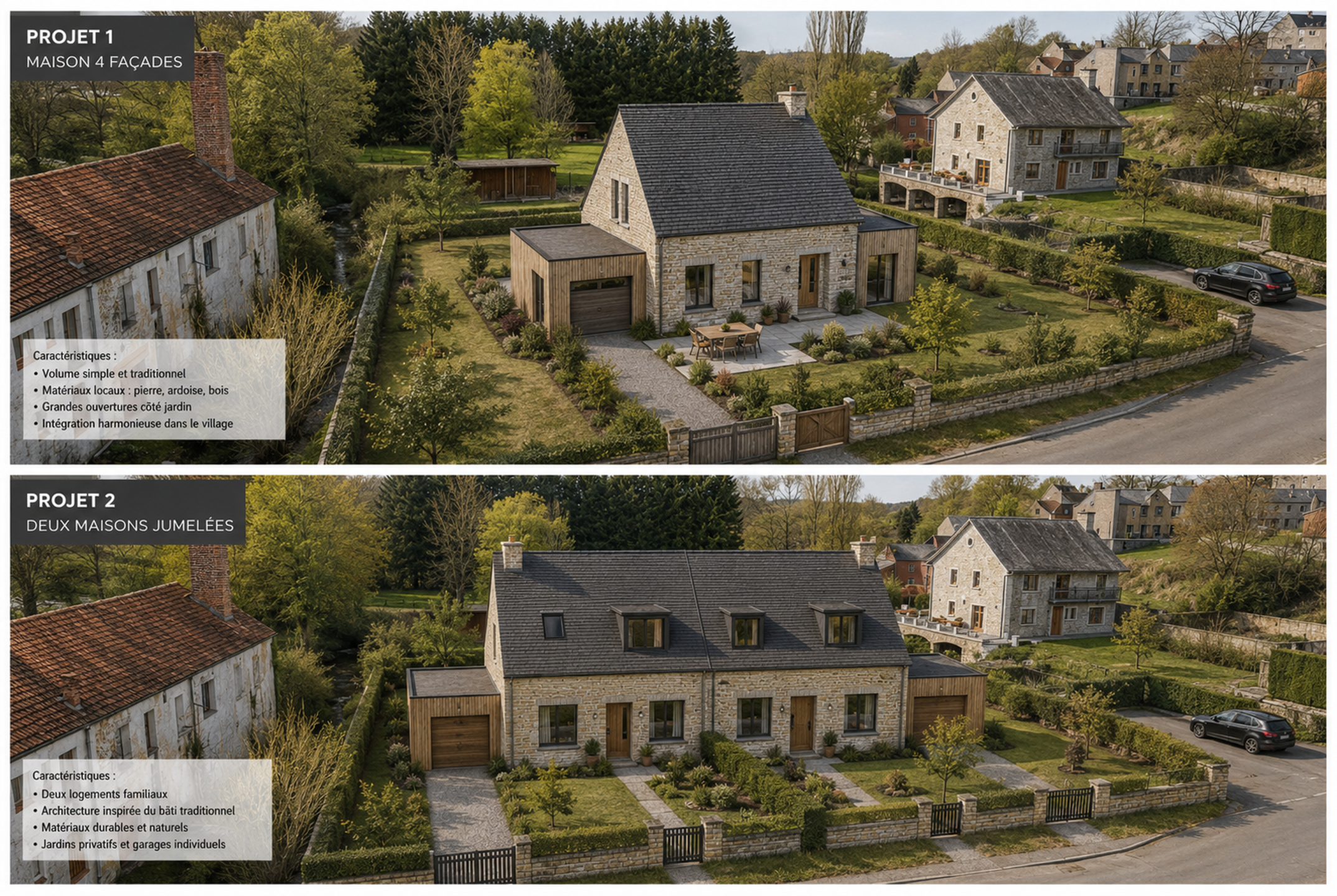 Photo terrain Terrain de ± 24ares – Cadre rural et beau potentiel 