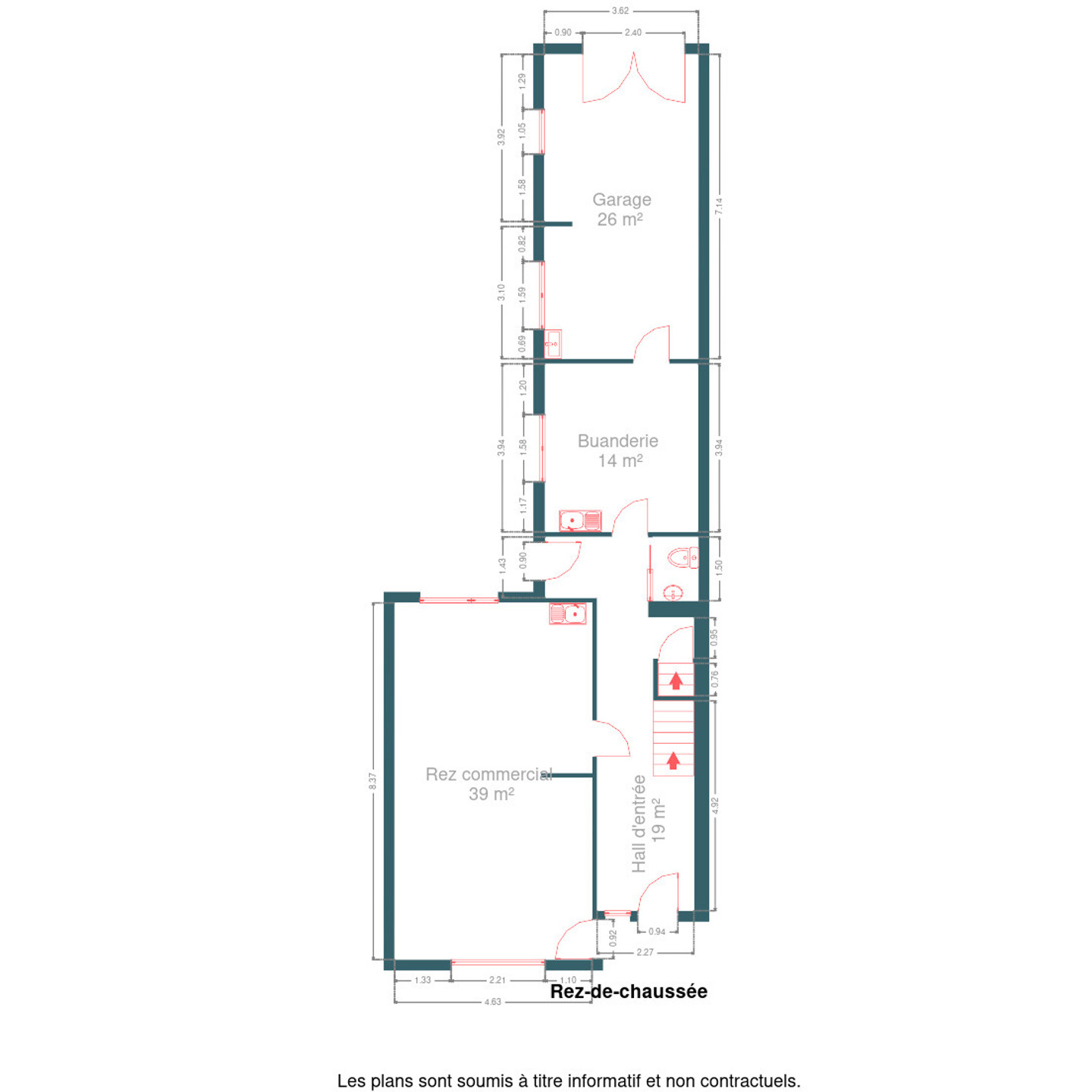 Photo maison Immeuble mixte 5 ch + commerce et jardin à Lontzen 