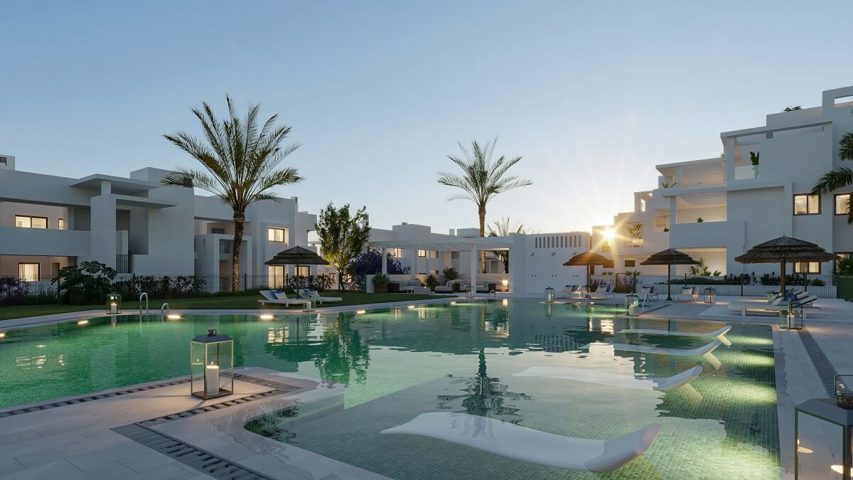 Nieuwbouw complex met appartementen in Estepona