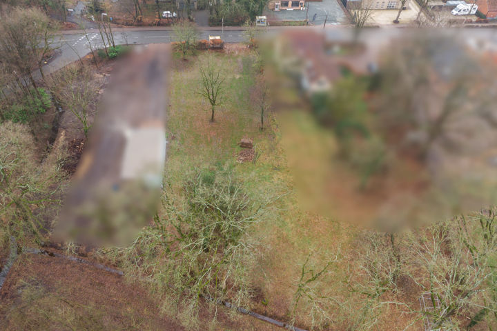 Bouwgrond 1.000m² + aanpalend 342m² te Halle-Zoersel