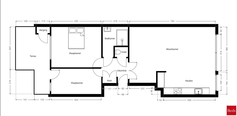 Gerenoveerd appartement nabij een groene omgeving
