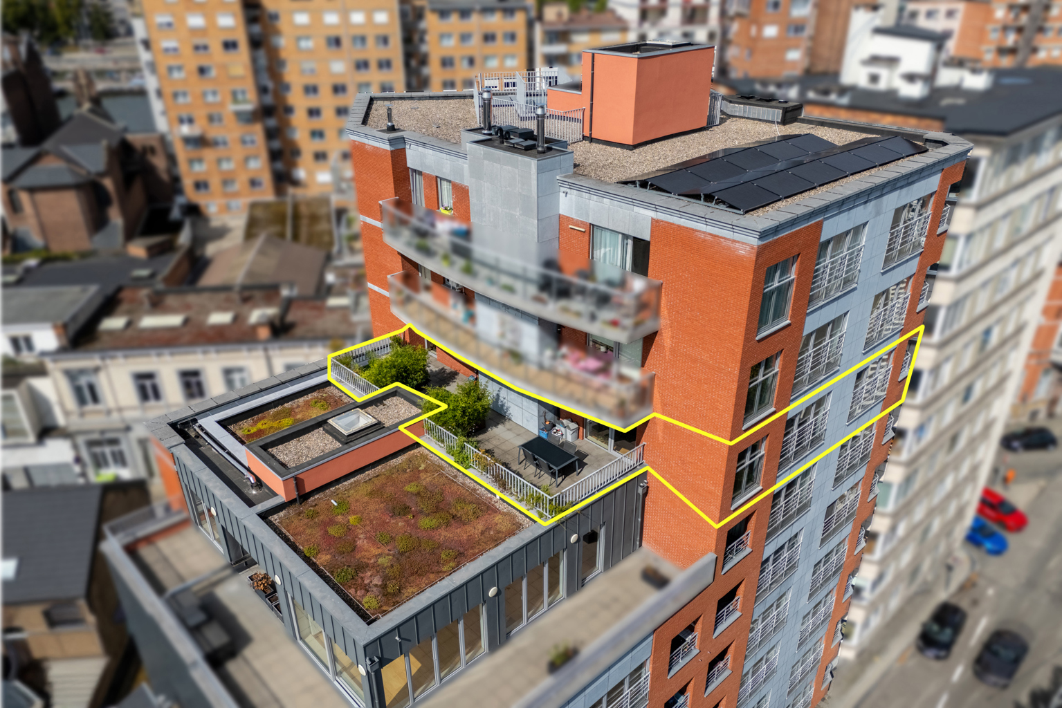 Liège – Superbe penthouse à la vue panoramique !