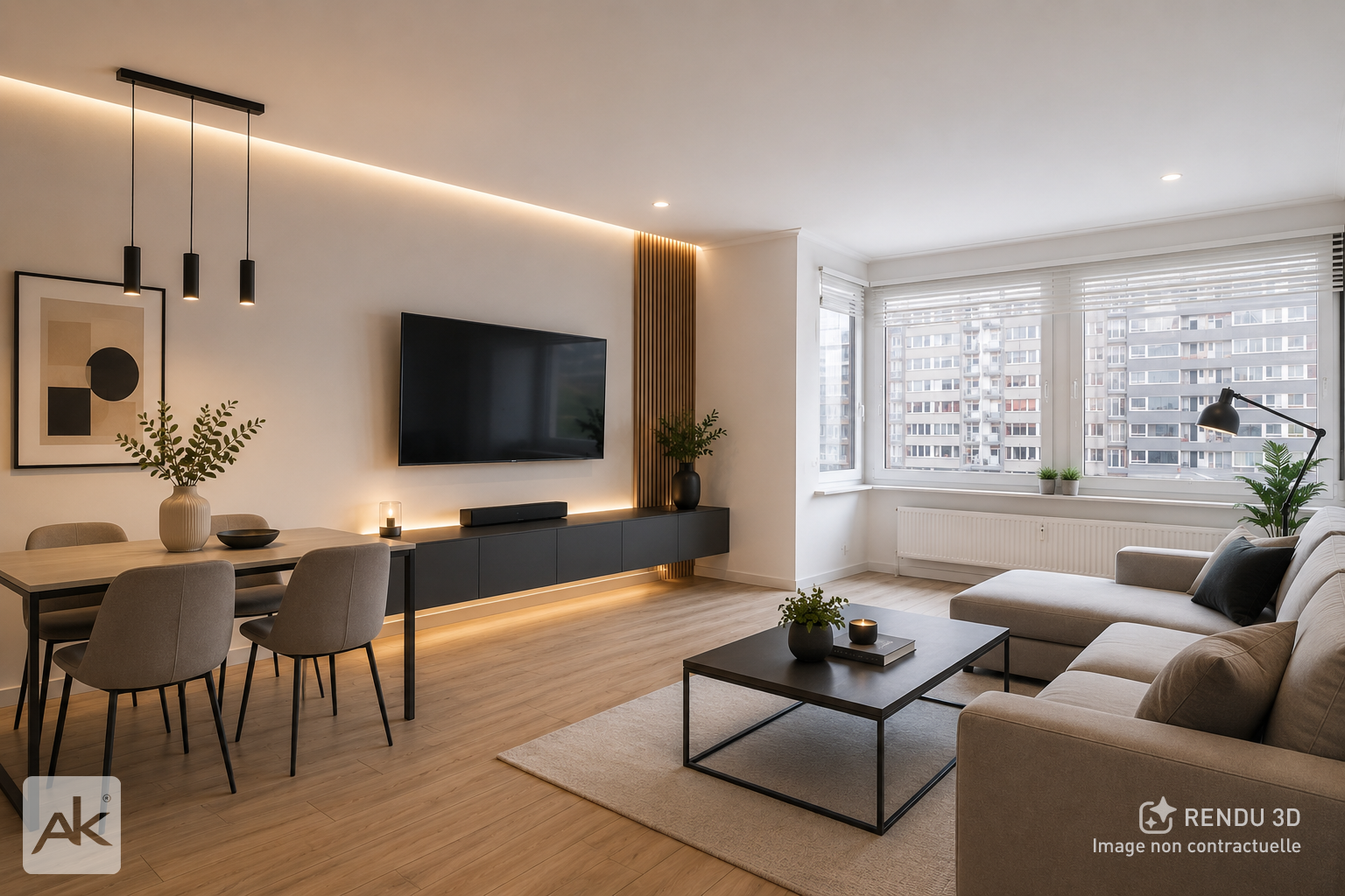 Charmant appartement avec vue dégagée sur la Dérivation !