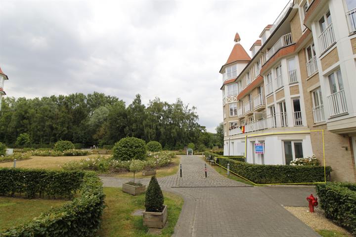 Instapklaar gelijkvloers appartement ( 1slp)
met terras/tuin te Erembodegem dorp !